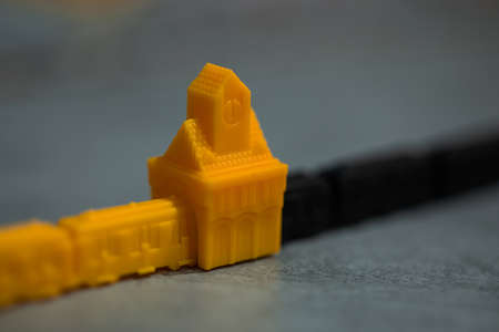 London, GB 11.02.2021 - Close-up view of popular family railway-themed board game Ticket to Ride:...