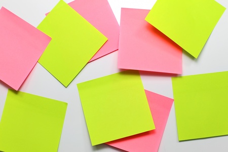 Blank Sticky Note on white board.の写真素材