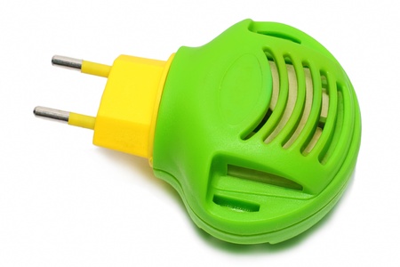 Green with yellow modern fumigator. Isolataedの写真素材
