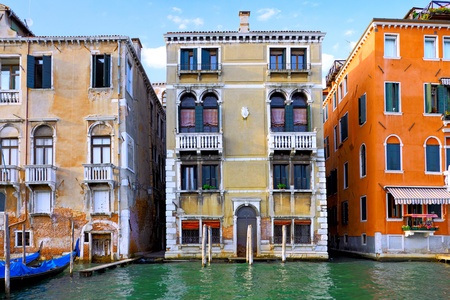Beautiful water street - Grand Canal in Venice, Italyの写真素材
