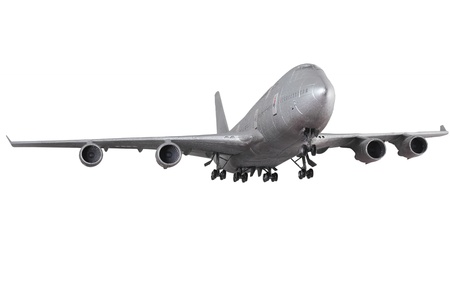 Modern airplane isolated on white background.の写真素材