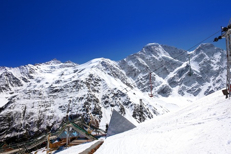 Beautiful view of mountains in the Elbrus area.Europe 