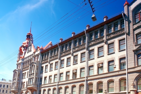 Urban city View of Saint-Petersburg Russiaのeditorial素材
