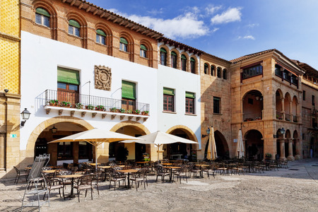 Typical landscapes and authentic Catalan cozy streets in cities of  Spain.Catalonia.のeditorial素材