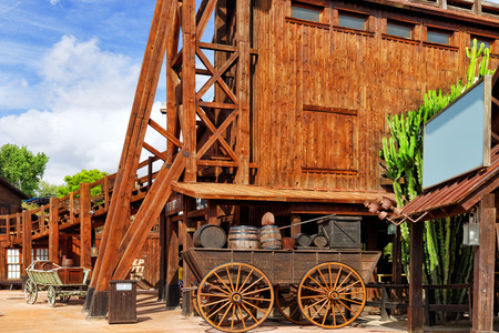 Typical Midwest and Wild west outdoor view.のeditorial素材