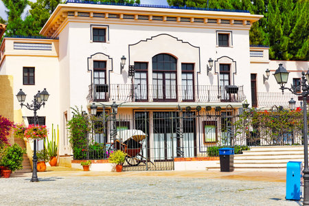 Typical landscapes and authentic Catalan cozy streets in cities of  Spain.Catalonia.のeditorial素材