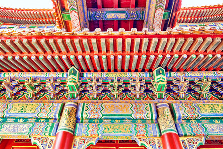 Beautiful View of Yonghegong Lama Temple.Beijing. Lama Temple is one of the largest and most important Tibetan Buddhist monasteries in the world.のeditorial素材