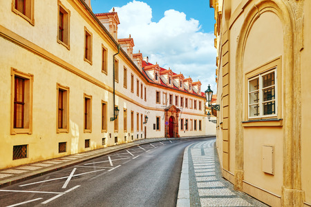 Quarters and streets on  Prague's Mala Strana(Lesser Town of Prague). District of the city of Prague, Czech Republic, and one of its most historic regions. Czech Republic.の写真素材