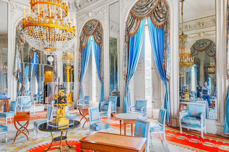 VERSAILLES, FRANCE - JULY 02, 2016 : Apartments in the Grand Trianon.Salon Ice Lounge (salon des...