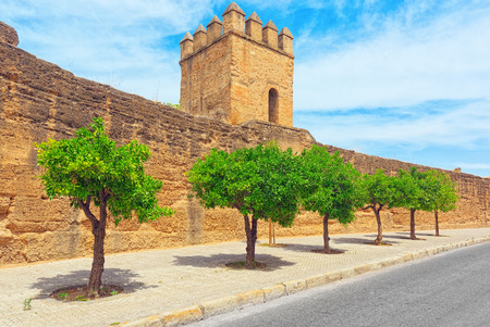 Wall of Seville (Muralla almohade de Sevilla) are a series of defensive walls surrounding the Old Town of Seville. The city has been surrounded by walls since the Roman period.のeditorial素材