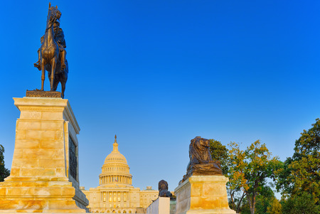 United States Capitol, Capitol Building,home of the United States Congress and Ulysses S. Grant Memorial.のeditorial素材