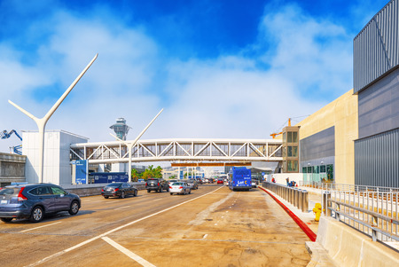 Los Angelos, California, USA - September 08, 2018: Terminal view of Los Angeles Airport named by Tom...