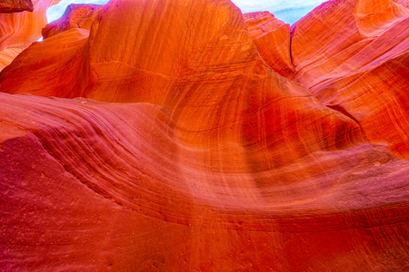 Antelope Canyon is a slot canyon in the American Southwest. It is on Navajo land east of Page, Arizona. USA.の写真素材