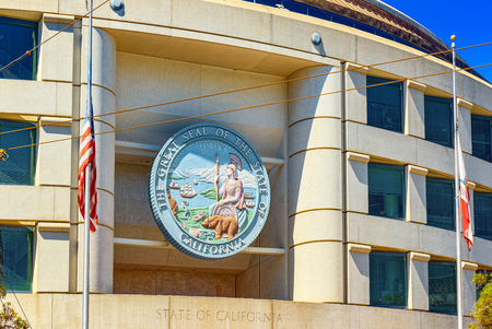 San Francisco, California, USA - September 11, 2018: View State of California Public Utilities Commission of San Francisco.のeditorial素材