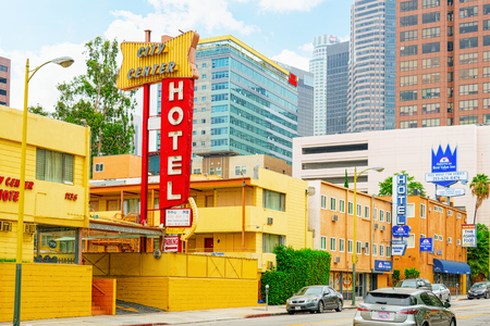 Los Angelos, California, USA - September 03, 2018: View of the Downtown of LA in the daytime.のeditorial素材