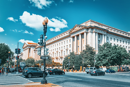 Washington, DC, USA - September 10,2017 :William Jefferson Clinton West Building.のeditorial素材