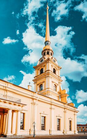 Peter and Paul Fortress and Tomb. Saint Petersburg. Russia.のeditorial素材