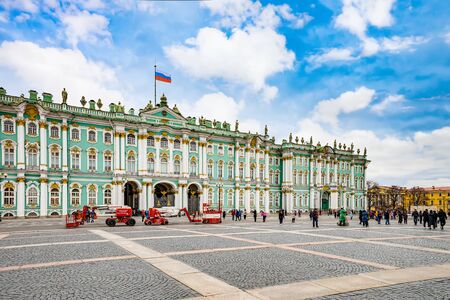 Saint Petersburg, Russia - November 05, 2019: Winter Palace and Hermitage Museum.  Saint Petersburg. Russia.のeditorial素材