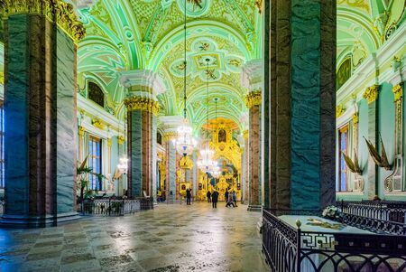 Saint Petersburg, Russia - November 05, 2019: Peter and Paul Fortress inside, the Tombs of the Russian Tsars. Saint Petersburg.のeditorial素材