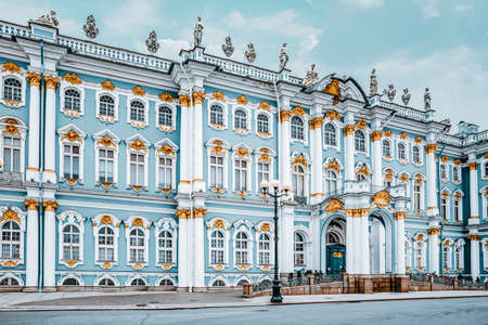Saint Petersburg, Russia - November 05, 2019: Winter Palace and Hermitage Museum.  Saint Petersburg. Russia.のeditorial素材