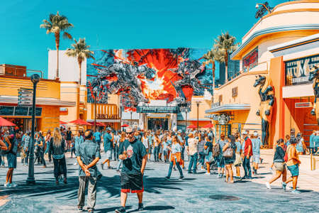 Los Angelos, California, USA - September 07, 2018: World famous park Universal Studios in Hollywood....