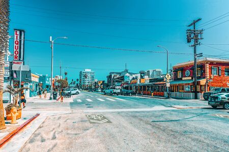 One of the most beautiful district of Los Angeles - is Venice. California, USA.の写真素材