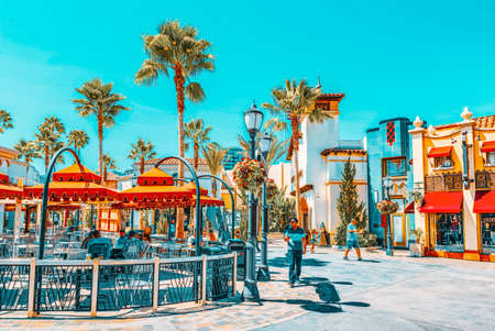 Los Angelos, California, USA - September 07, 2018: World famous park Universal Studios in Hollywood.のeditorial素材