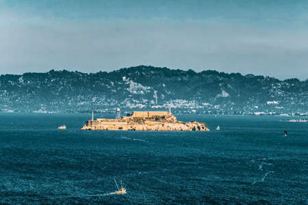 World famous prison Alcatraz. San Francisco. California.USA.のeditorial素材