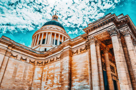 French Mausoleum of Great People of France - the Pantheon in Paris. France.のeditorial素材