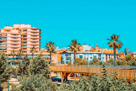 Valencia, Spain - June 13, 2017 :Urban views of Valencia, on the east coast of Spain, is the capital of the autonomous community of Valencia and the third largest city in Spain.のeditorial素材