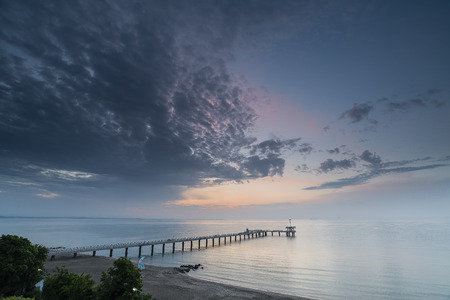 Sea sunrise, near Burgas Bulgariaの写真素材