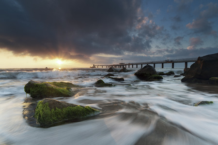 An image of sea sunrise, near Burgas Bulgaria