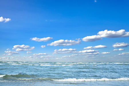 Blue sky,sun and seaの写真素材