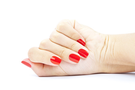 care for sensuality woman nailsの写真素材