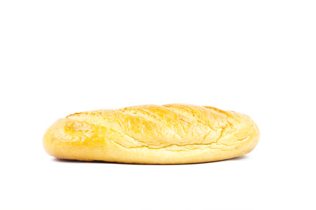 bread on a white backgroundの写真素材