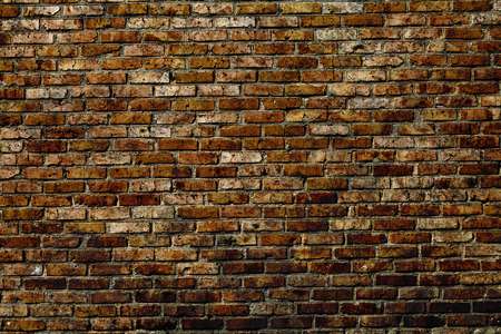 Old grunge brick wall backgroundの写真素材