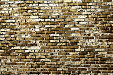 Old grunge brick wall backgroundの写真素材