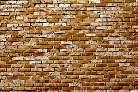 Old grunge brick wall backgroundの写真素材