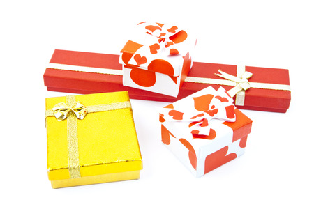 isolated gift on a white backgroundの写真素材