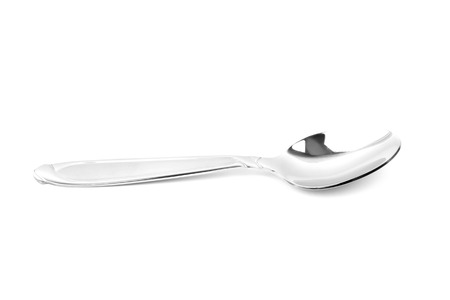 teaspoon isolated on a white backgroundの写真素材
