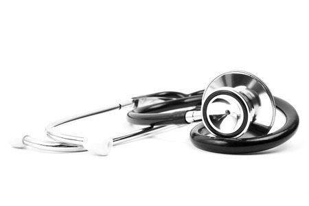 stethoscope on a white backgroundの写真素材