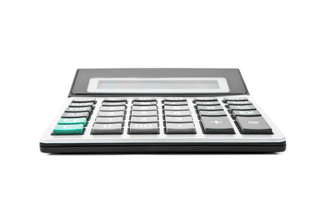 calculator on a white backgroundの写真素材