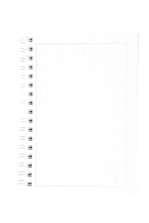 isolated notebook on a white backgroundの写真素材