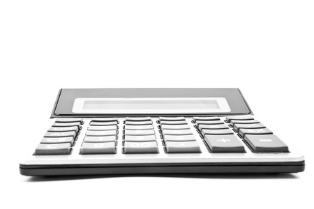calculator on a white backgroundの写真素材