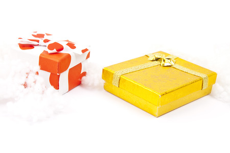 isolated gift on a white backgroundの写真素材