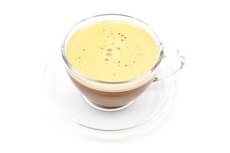 cup coffee isolated on whiteの写真素材