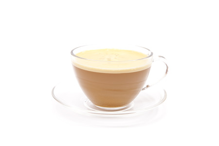cup coffee isolated on whiteの写真素材