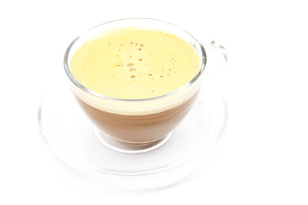 cup coffee isolated on whiteの写真素材