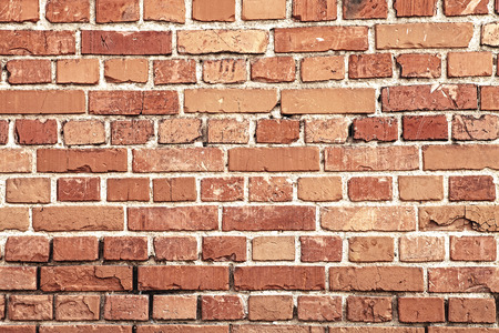 Old grunge brick wall backgroundの写真素材