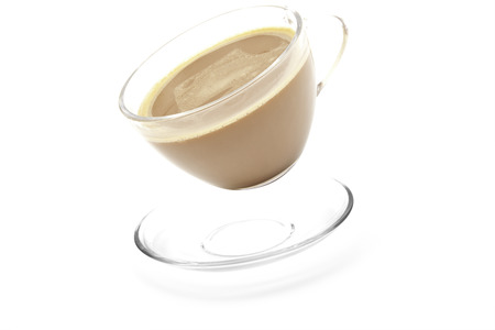 cup coffee isolated on whiteの写真素材